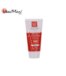 کرم ضد آفتاب SPF90 کرم پودری رنگی مای مناسب پوست های معمولی و خشک حجم ۵۰ میلی لیتر