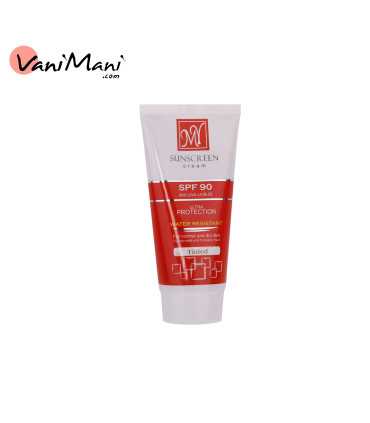 کرم ضد آفتاب SPF90 کرم پودری رنگی مای مناسب پوست های معمولی و خشک حجم 50 میلی لیتر