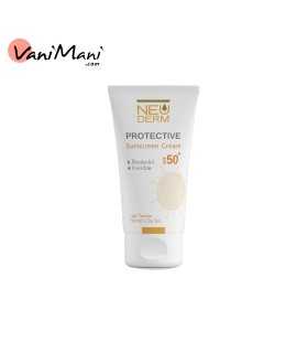 کرم ضد آفتاب بی رنگ نئودرم مدل SPF50 مناسب پوست خشک حجم 50 میلی لیتر