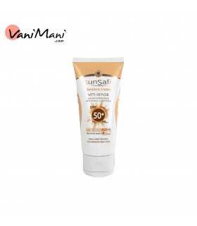 کرم ضد آفتاب رنگی بژ طبیعی سان سیف با SPF50 مناسب پوست حساس حجم 50 میلی لیتر