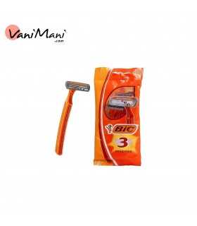 تیغ و ژیلت بیک BIC مدل Sensitive بسته ۳ عددی