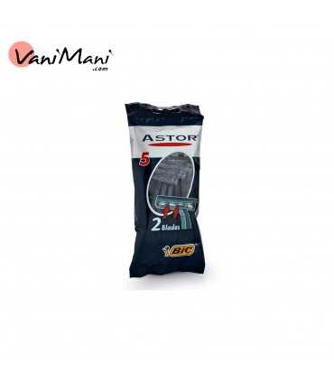 تیغ اصلاح بیک مدل BIC ASTOR آستور بسته ۵ عددی دو لبه