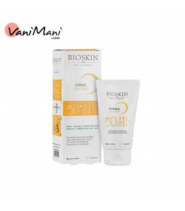 کرم ضد آفتاب بایو اسکین پلاس SPF50 پوست چرب (بژ روشن) 40 میل