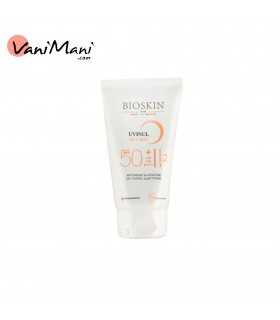 کرم ضد آفتاب رنگی بایو اسکین SPF50 بژ طبیعی مناسب پوست چرب و مختلط حجم 40 میلی لیتر