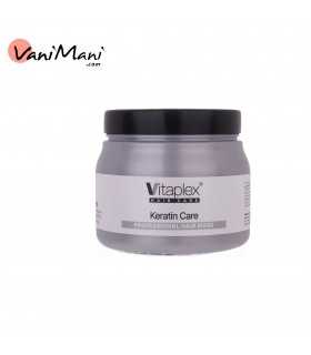ماسک مو ویتاپلکس مدل Keratin فاقد سولفات مناسب موهای کراتین شده حجم ۵۰۰ میلی لیتر