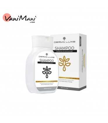 شامپو ضد ریزش مو درمالوکس مدل کافئین و آمینوکسیدیل حجم 300 میلی‌لیتر