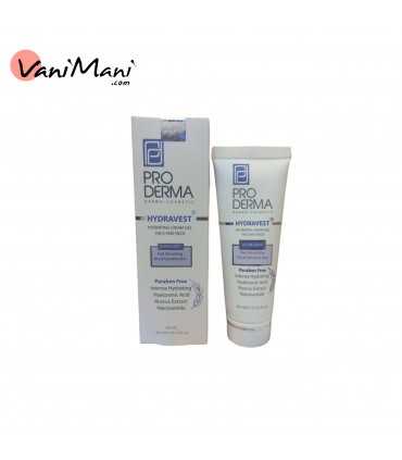 کرم ژل آبرسان پوست حساس پرودرما مدل Hydravest حجم 40 میلی لیتر