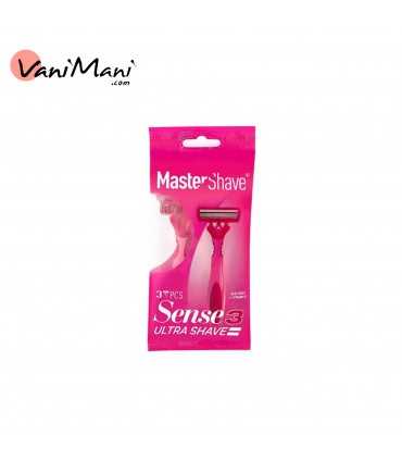 خودتراش زنانه مستر شیو مدل Sense3 بسته ۳ عددی