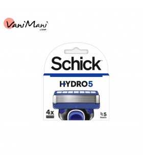 تیغ یدک ۵ لبه شیک مدل هایدرو بسته ۴ عددی | Schick Hydro 5 Spare Blades 4pcs