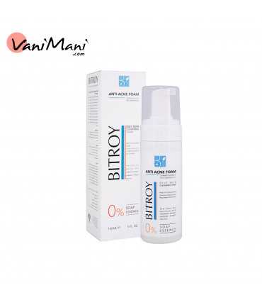 فوم شستشوی صورت بیتروی BITROY مخصوص پوست چرب و جوش دار حجم ۱۵۰ میلی لیتر