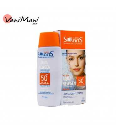 لوسیون آبی ضد آفتاب فاقد چربی SPF50 AQUA NEWGEN سولاریس آردن 100 میل