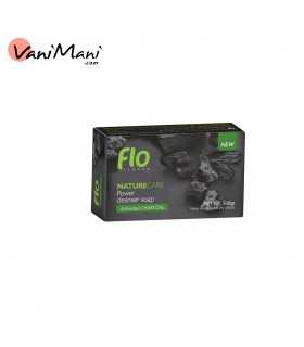 صابون شستشو فلو flo مدل زغال فعال ۱۰۰ گرم