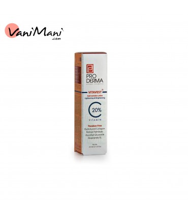 لوسیون ضدچروک و شفاف کننده ویتامین C پرودرما PRODERMA حجم 20 میل
