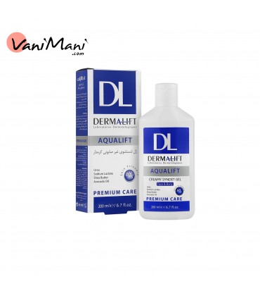 ژل شستشوی کرم‌دار درمالیفت مخصوص پوست خشک 200 میل DERMALIFT AQUALIFT
