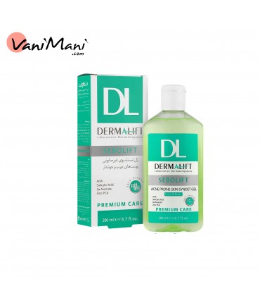 ژل شستشو صورت و بدن درمالیفت مدل سبولیفت 200 میل DERMALIFT SEBOLIFT