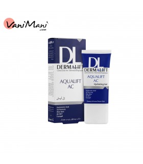 کرم ژل آبرسان درمالیفت آکوالیفت مدل Aqualift DERMALIFT مناسب پوست چرب حجم 50 میلی لیتر