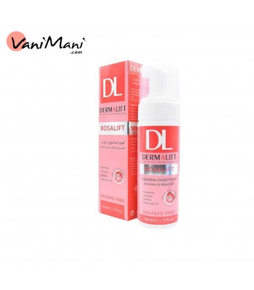 فوم شستشو صورت درمالیفت روزالیفت پوست حساس حجم 150 میلی DERMALIFT ROSALIFT