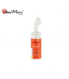 فوم شستشوی براش دار صورت حاوی ویتامین C سی فورت درمالیفت مناسب انواع پوست 150 میلی لیتر DERMALIFT C-FORT
