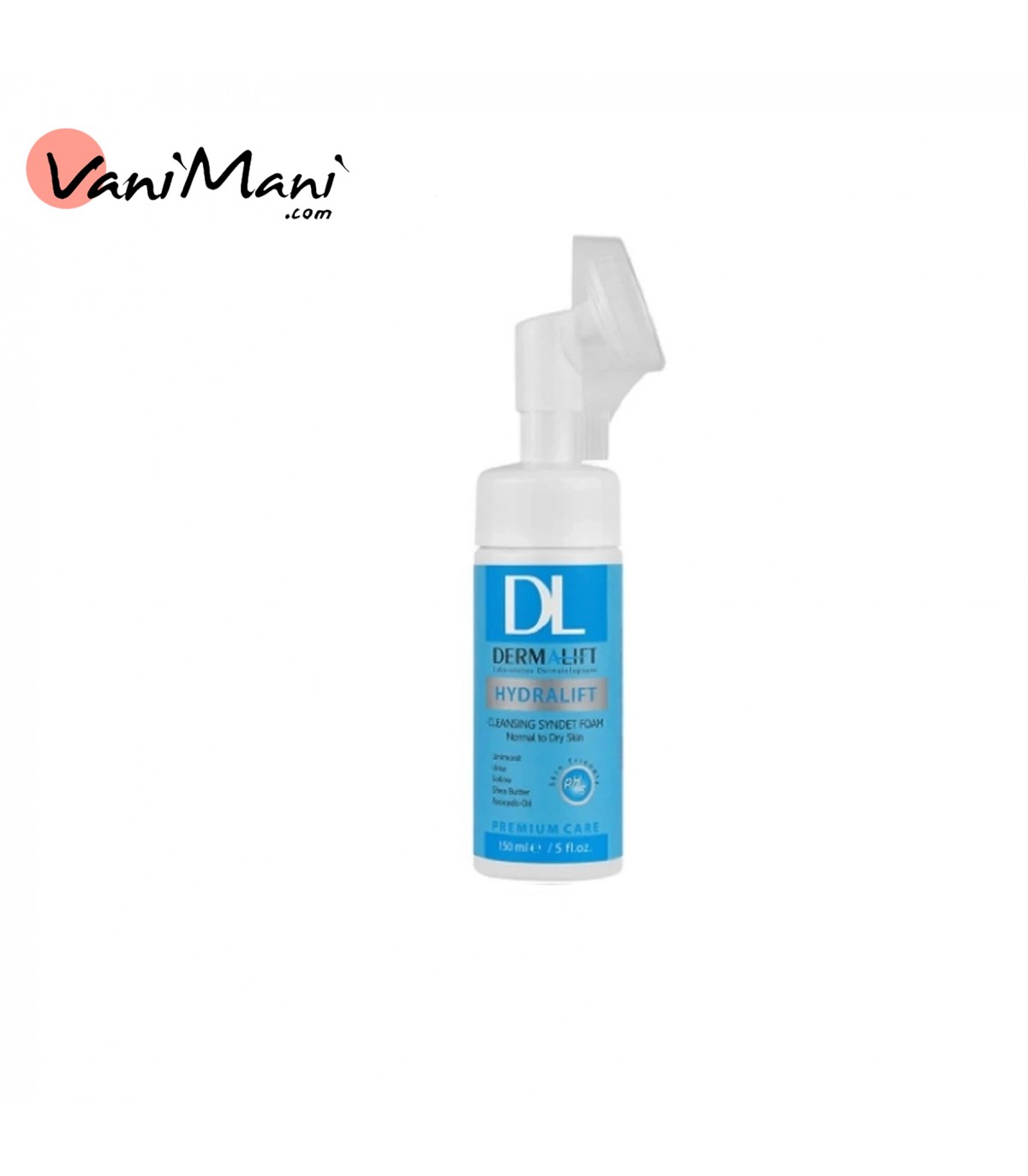 فوم براش درمالیفت مدل هیدراویت مناسب پوست خشک و معمولی 150 میل DERMALIFT HYDRALIFT