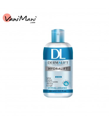 میسلار واتر آرایش صورت درمالیفت هیدرالیفت مخصوص پوست خشک 250 میل DERMALIFT HYDRALIFT