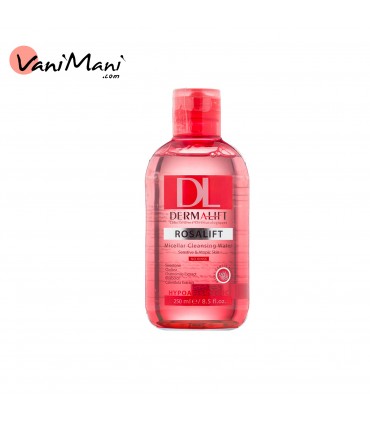 محلول پاک کننده میسلار مناسب پوست های حساس رزالیفت 250میل DERMALIFT ROSALIFT