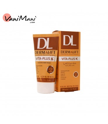 ماسک مو درمالیفت ویتا پلاس مناسب برای موهای کراتینه حجم 150 میلی DERMALIFT VITA-PLUS