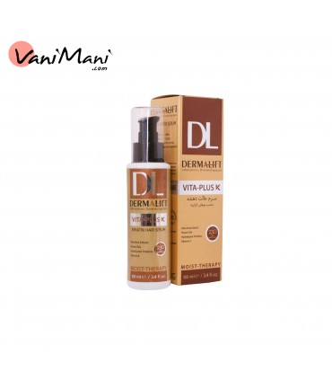 سرم مو درمالیفت ویتا پلاس مناسب برای موهای کراتینه حجم 100 میل VITA-PLUS K