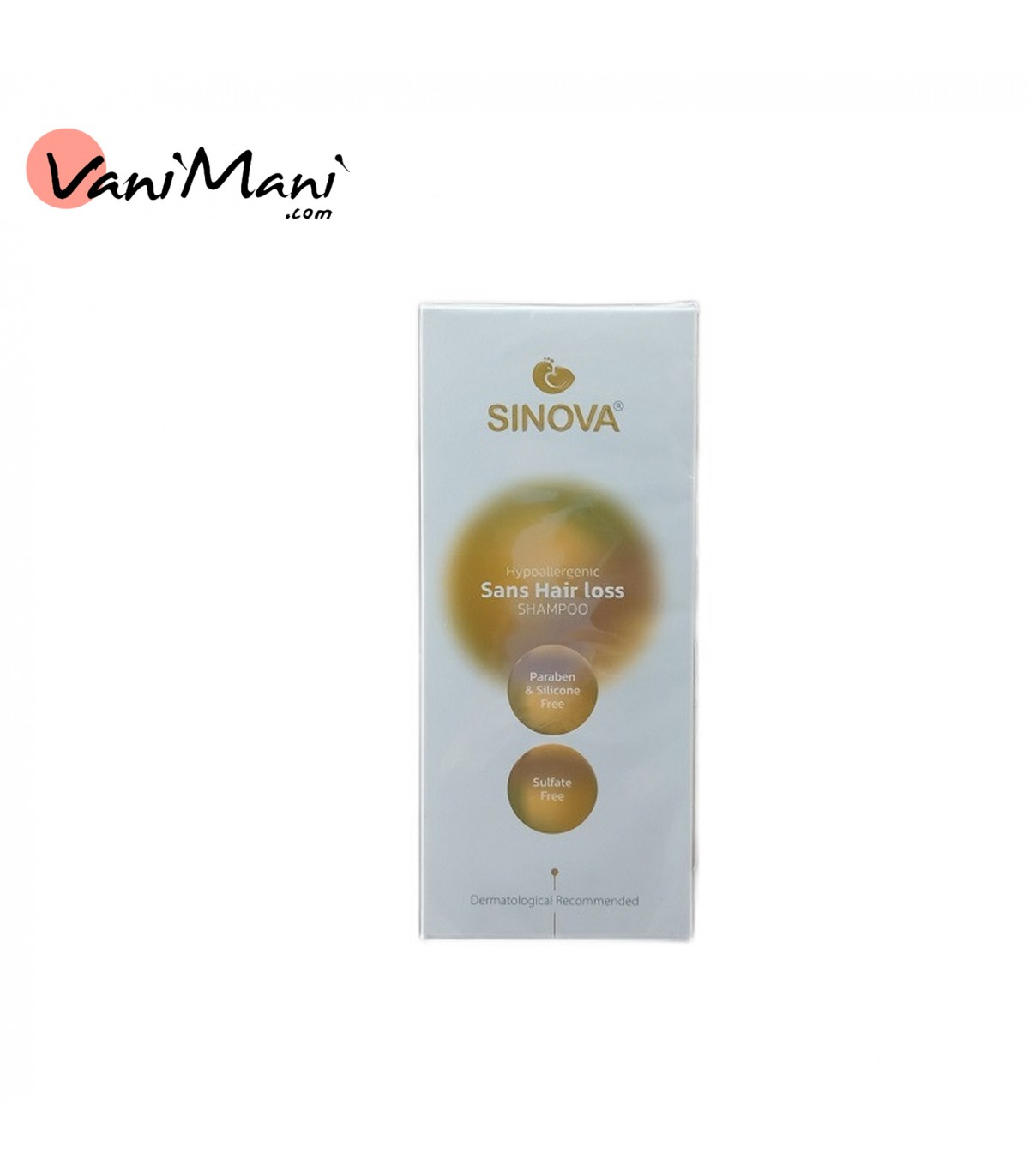 شامپو ضد ریزش تقویتی بدون سولفات SINOVA سینوا 200 میل