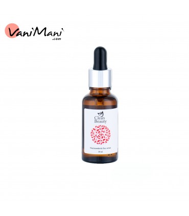سرم نیاسینامید و زینک کلین بیوتی CLEAN BEAUTY حجم 30 میل