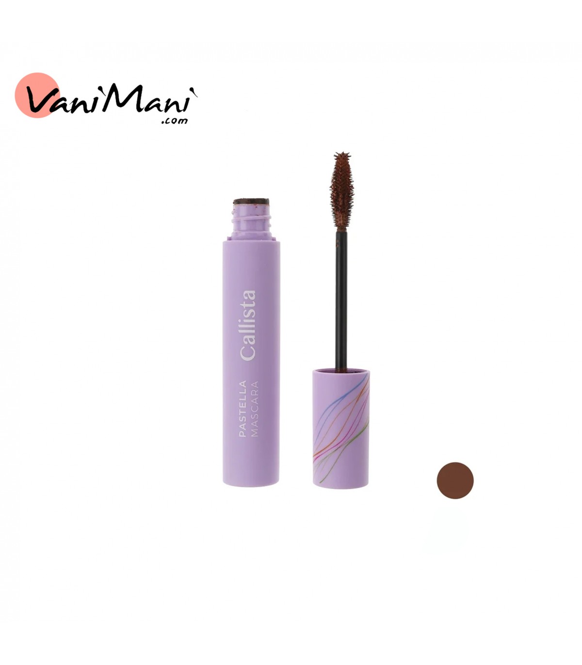ریمل رنگی جداکننده کالیستا مدل پاستلا رنگ قهوه‌ایی CALLISTA Pastella