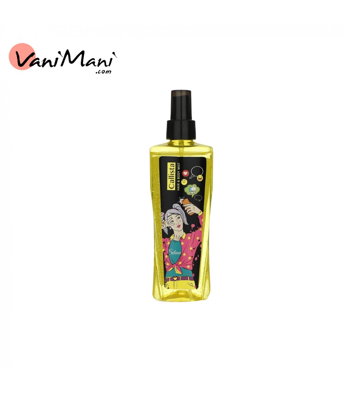 بادی اسپلش زنانه کالیستا زرد مدل سلنا  Selena CALISTA حجم 200 میلی‌لیتر