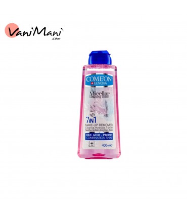 میسلار واتر پاک کننده آرایش کامان مناسب پوست چرب و دارای جوش حجم 400 میلی لیتر