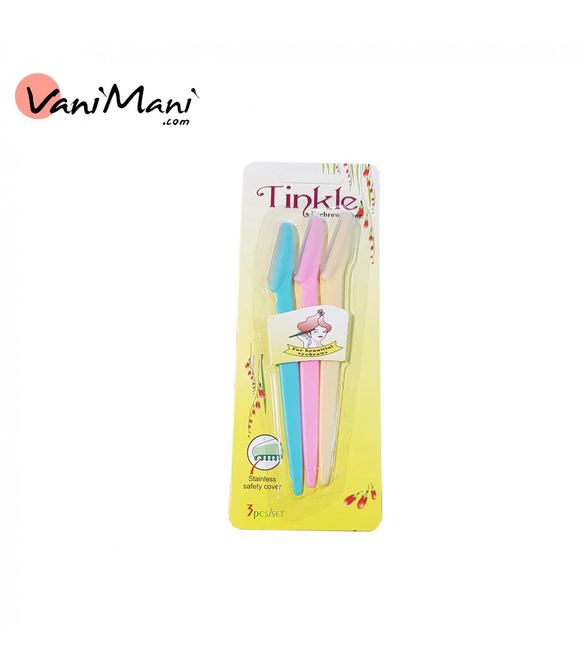 تیغ اصلاح صورت ابرو تینکل مدل Shaper بسته 3 عددی