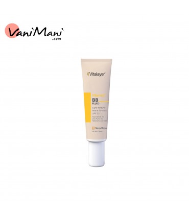 بی بی کرم فلوئید ویتالیر بژ طبیعی با SPF25 دارای ویتامین C حجم 30 میلی لیتر