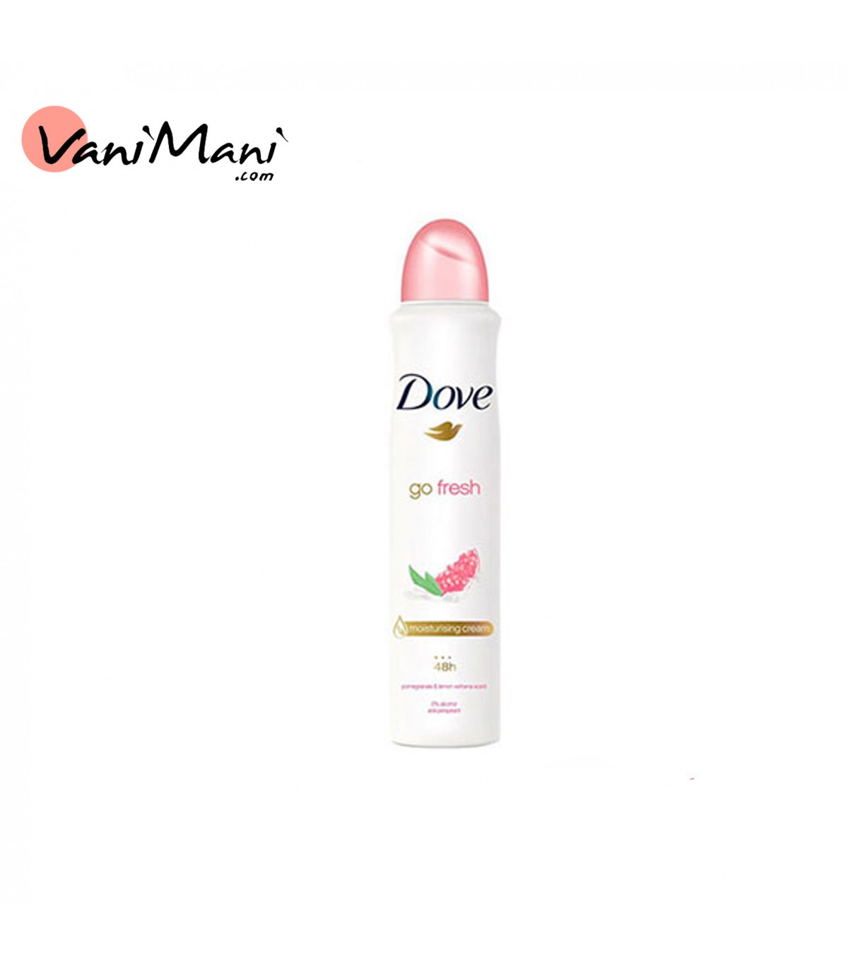 اسپری داو زنانه رایحه انار و چای سبز  مدل GO FRESH DOVE حجم 200 میل