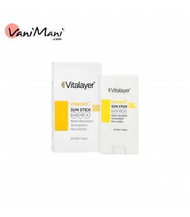 ضد آفتاب استیکی ویتامین سی C SPF50 VITALAYER ویتالیر 15 گرم