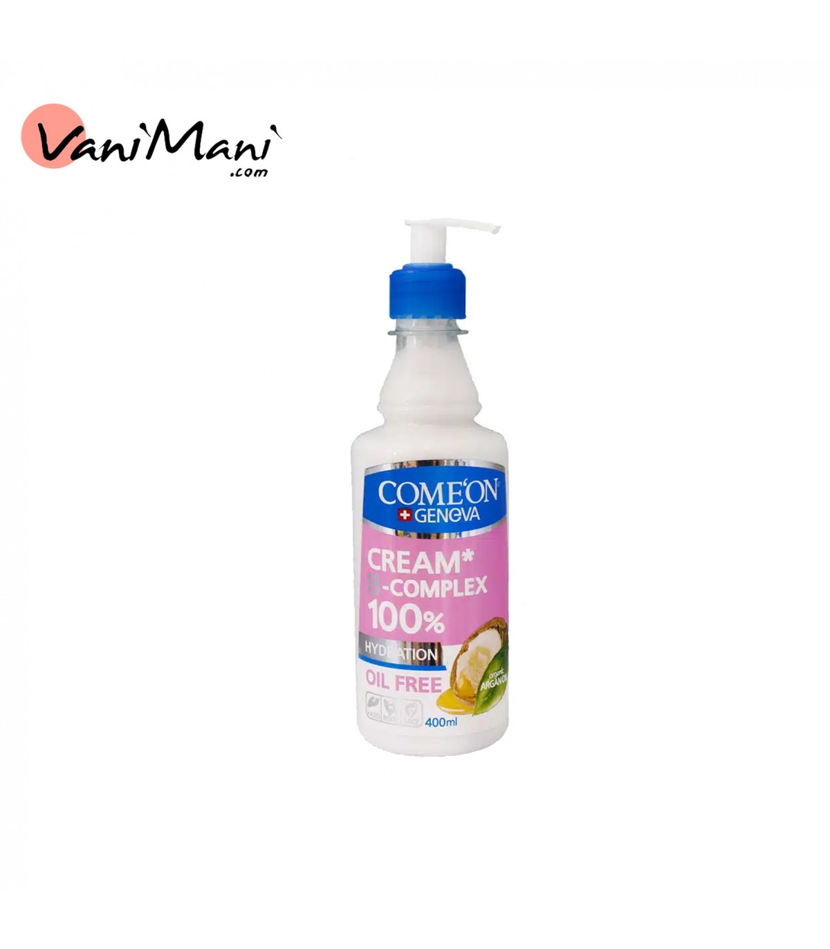 کرم مرطوب کننده کامان آرگان مدل COMEON B-Complex  حجم 400 میلی لیتر