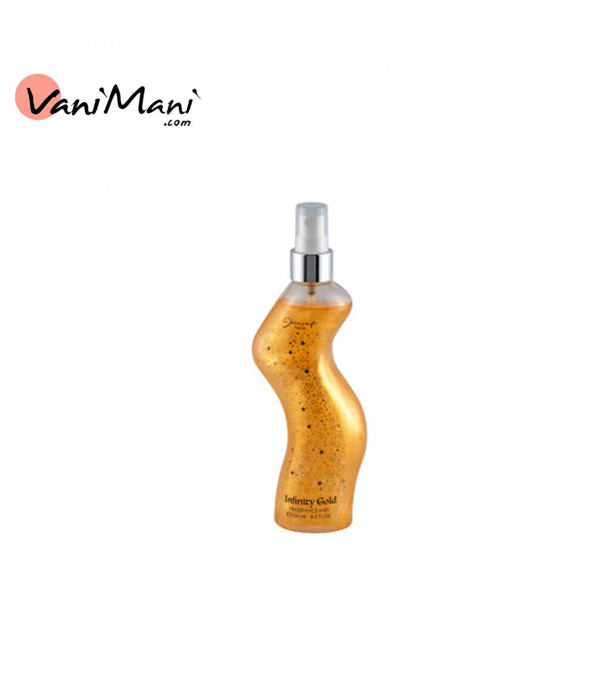 بادی اسپلش زنانه ژک ساف مدل Infinity Gold اینفینیتی گلد حجم 200 میلی jacsaf