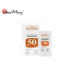 استیک ضد آفتاب بی‌رنگ سان سیف SPF 50 مدل Solar Shield ‌ پوست خشک حجم 19 میلی‌لیتر