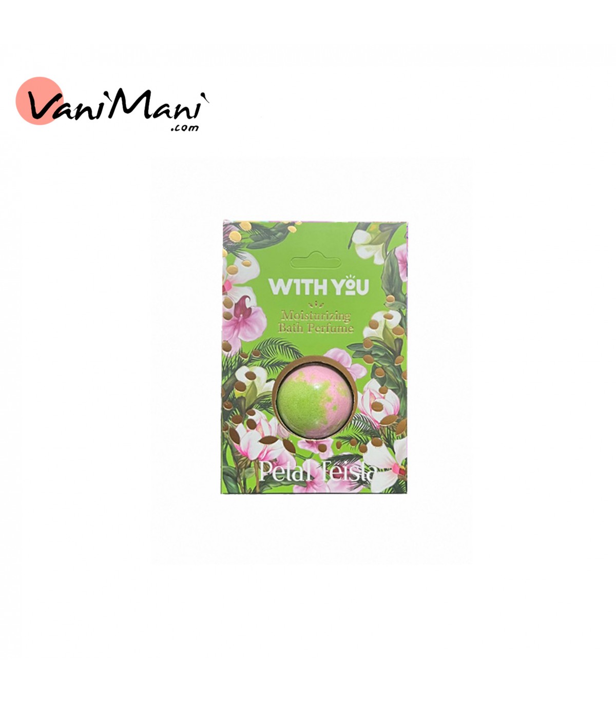 بمب حمام عطری WITH YOU PETAL FEISTA ویت یو مدل پتال فیستا (سبز) 50 گرم