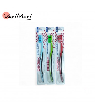 مسواک پدکس مدل اکسترا PEDEX EXTRA CLEAN هارد در پوش دار