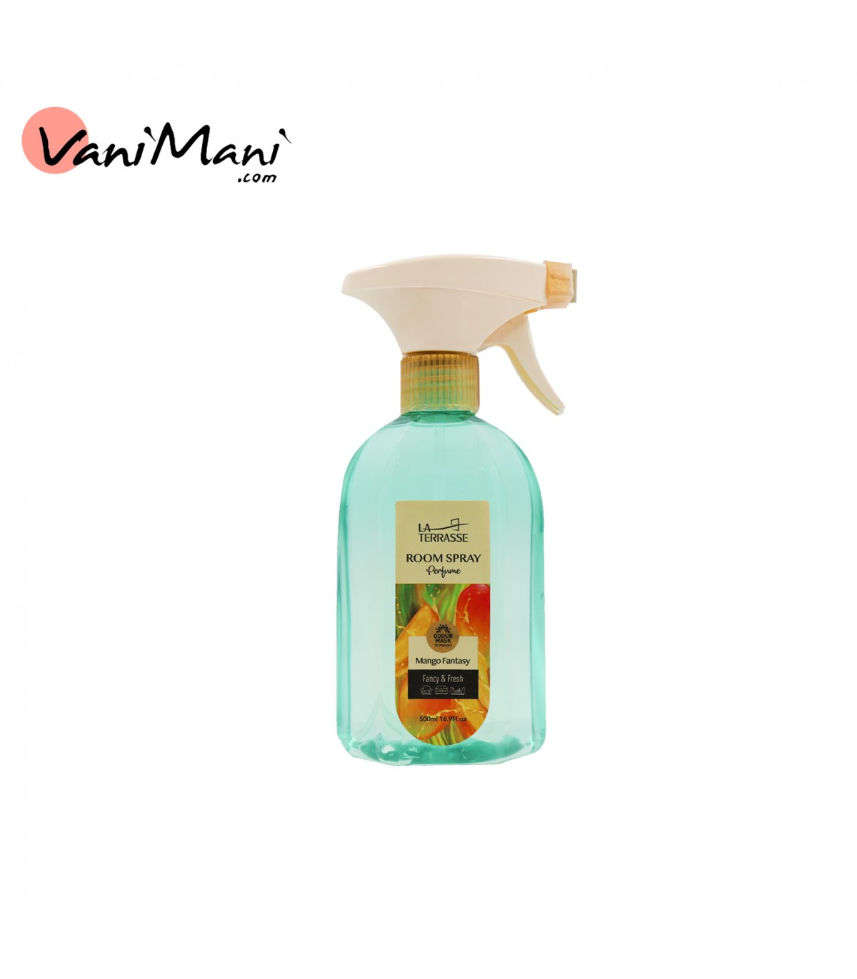 اسپری خوشبو کننده هوا لاتراس مدل Mango Fantasy LA TERRASSE حجم 500 میلی لیتر