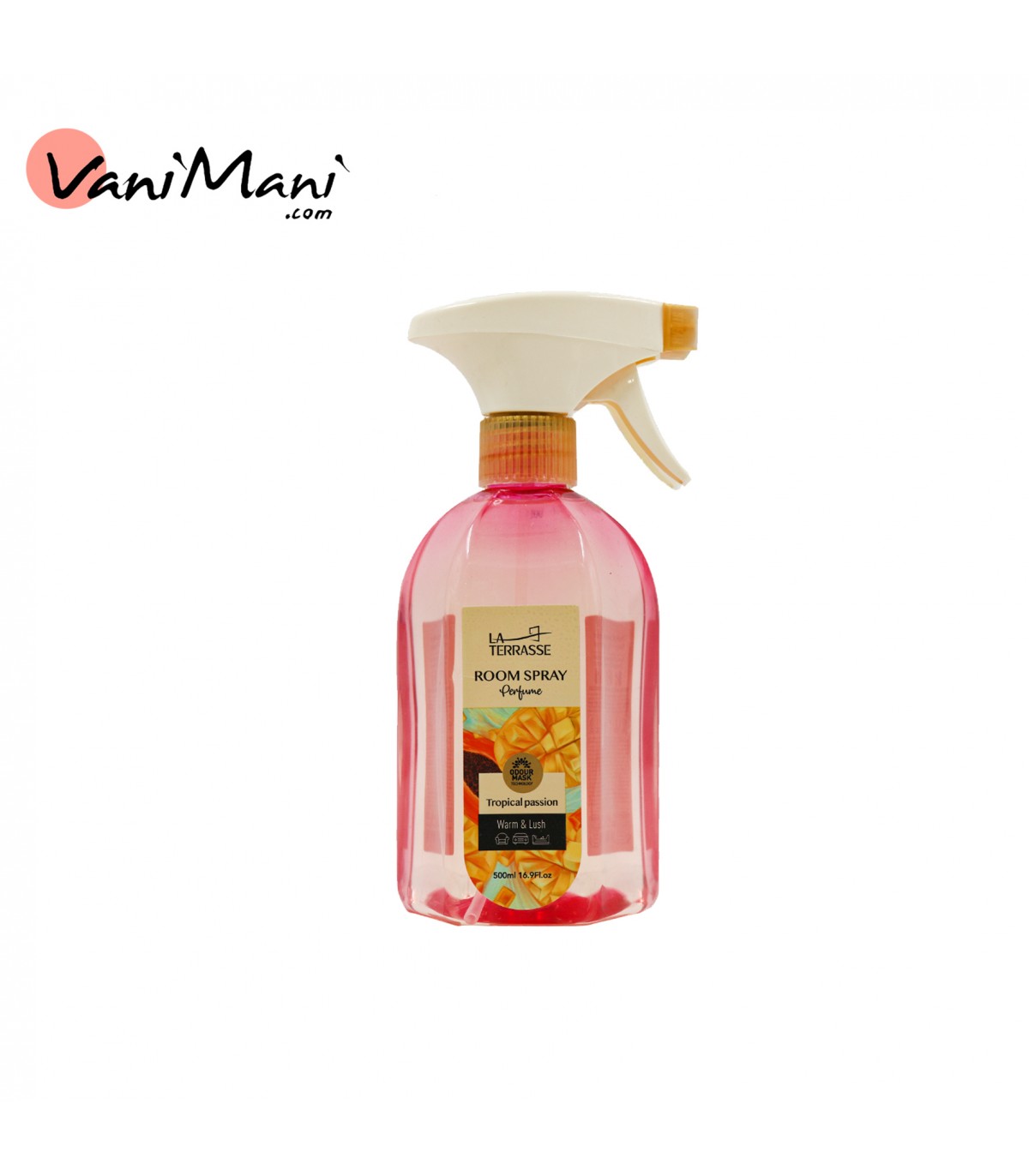 اسپری خوشبو کننده هوا لاتراس مدل Tropical Passion LA TERRASEE حجم 500 میلی لیتر