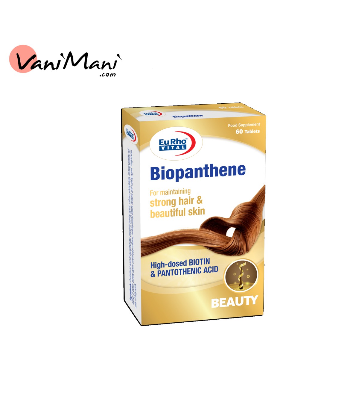 قرص بیوپانتن Biopanthene EUROVITAL یوروویتال بسته 60 عددی