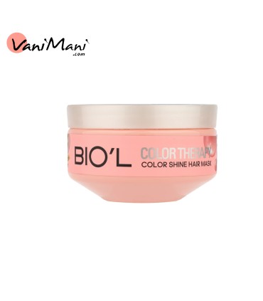 ماسک تثبیت کننده رنگ مو بیول مدل COLOR THERAPY BIOL مناسب برای موهای رنگ شده حجم 220 میلی لیتر