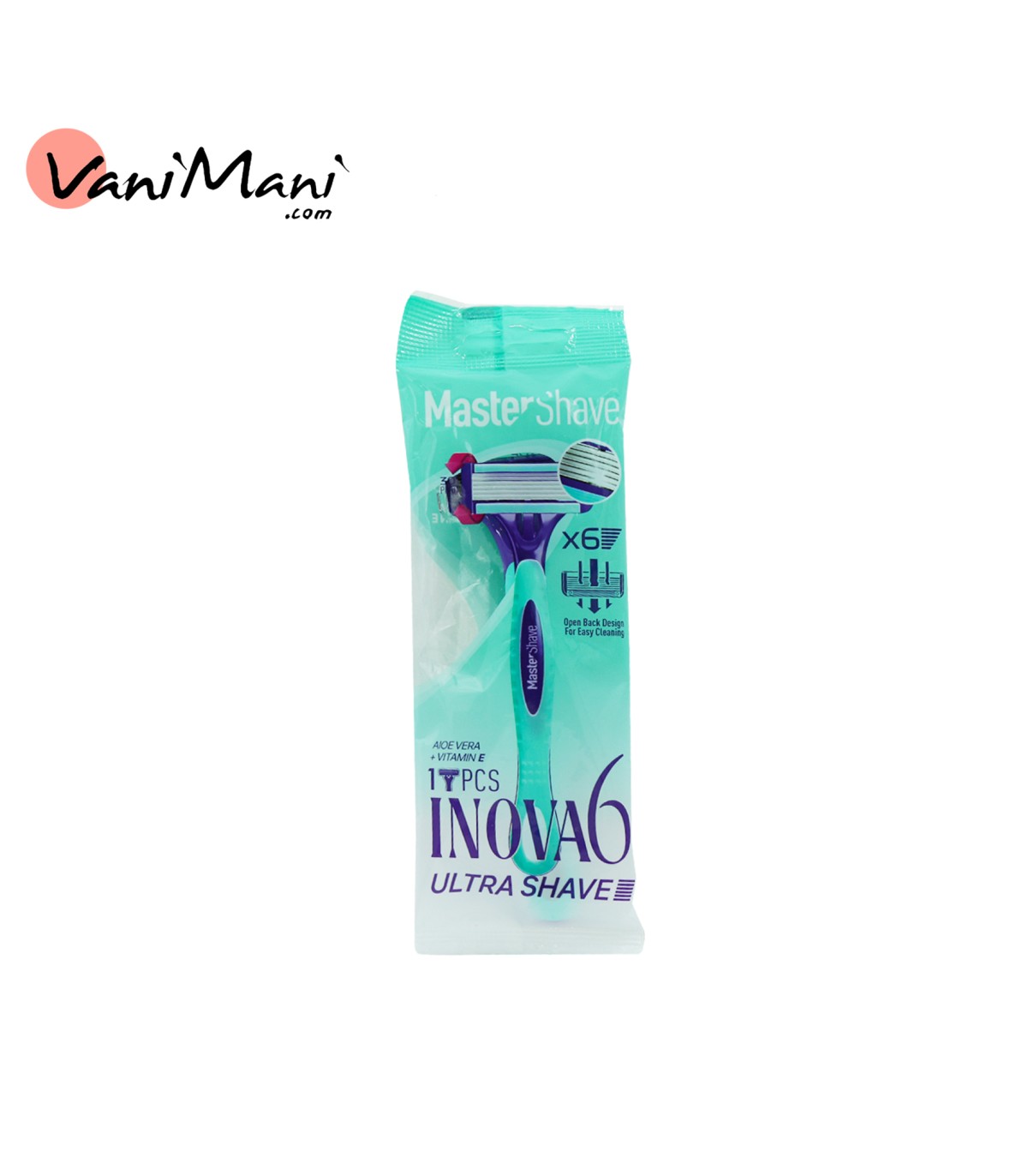 خود تراش مستر شیو مدل INOVA6 Master Shave بسته 1 عددی