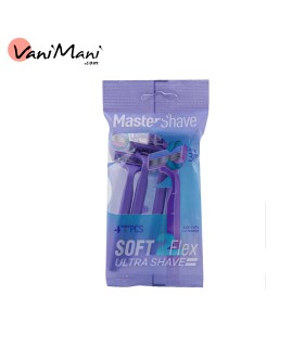 خود تراش مستر شیو مدل Mastershave SOFT2 FLEX بسته 4 عددی