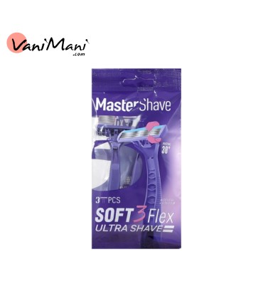 خود تراش مستر شیو مدل Mastershave Soft 3 Flex بسته 3 عددی