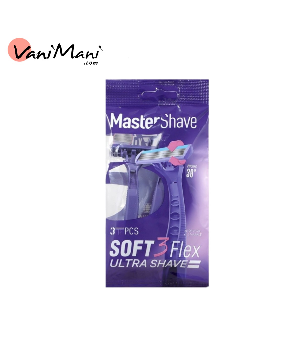خود تراش مستر شیو مدل Mastershave Soft 3 Flex بسته 3 عددی