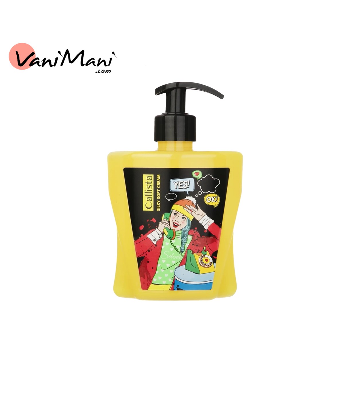 لوسیون صورت و بدن زرد کالیستا مدل سلنا حجم 400 میلی لیتر | Callista Selena Body & Face Lotion 400ml
